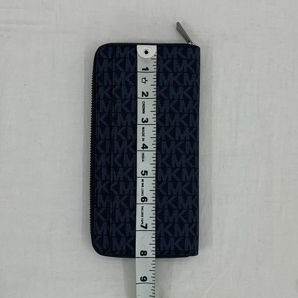 Michael Kors Cooper Greyson Wallet MK Logo Zip Around Wallet - Picture 12 of 13